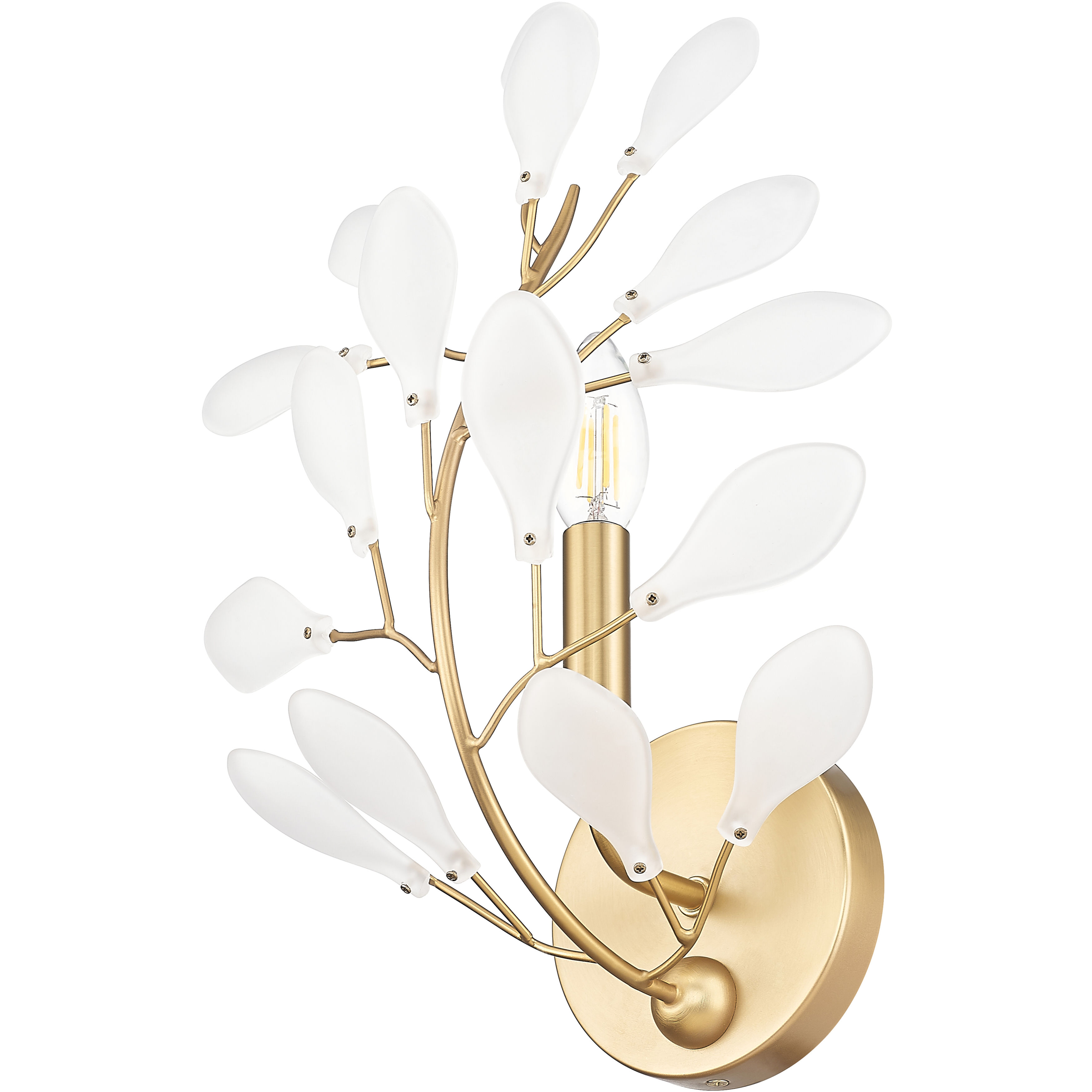 Claudine Wall Sconce Wall Light in Modern Gold