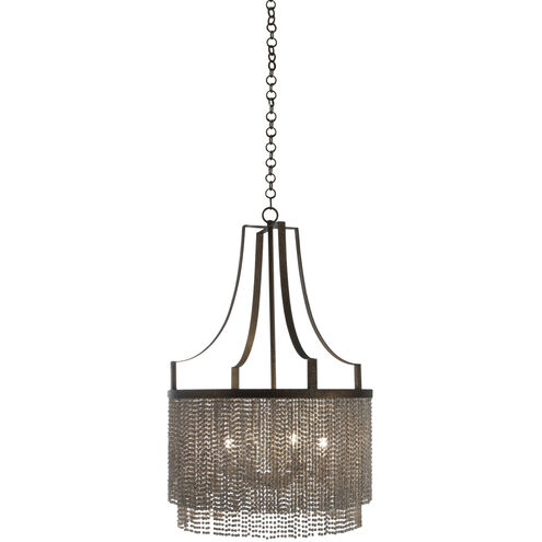 Tamara 4 Light 24.75 inch Antique Gold / Antique White Chandelier Ceiling Light