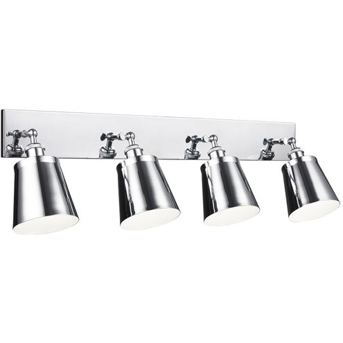 Kinsley 4 Light 35 inch Chrome Wall Sconce Wall Light