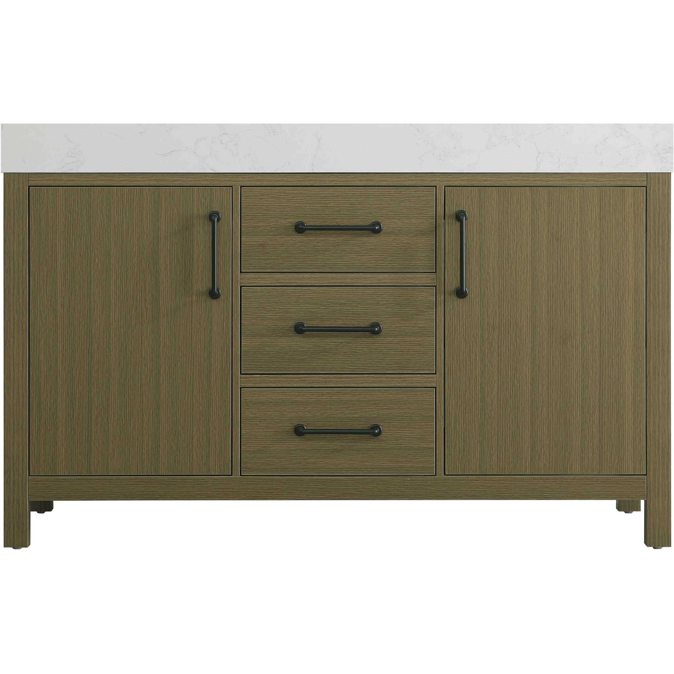 Nathan 54 X 34 inch Chestnut Brown Bathroom Vanity Cabinet
