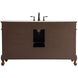 Danville 60 X 60 X 36 inch Teak Vanity Sink Set