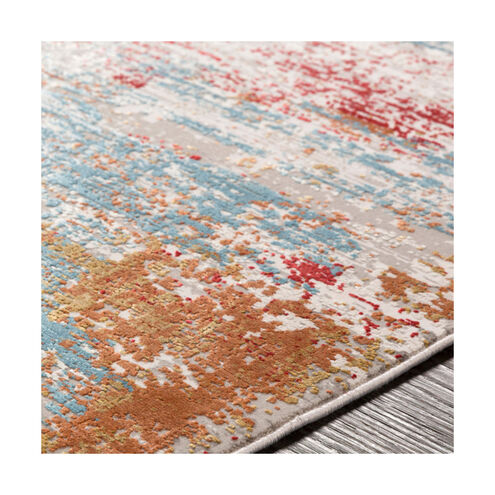 Solar 118 X 36 inch Orange Rug in 3 x 10, Runner