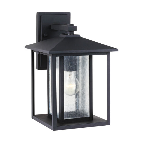 Hunnington 1 Light 14 inch Black Outdoor Wall Lantern, Medium