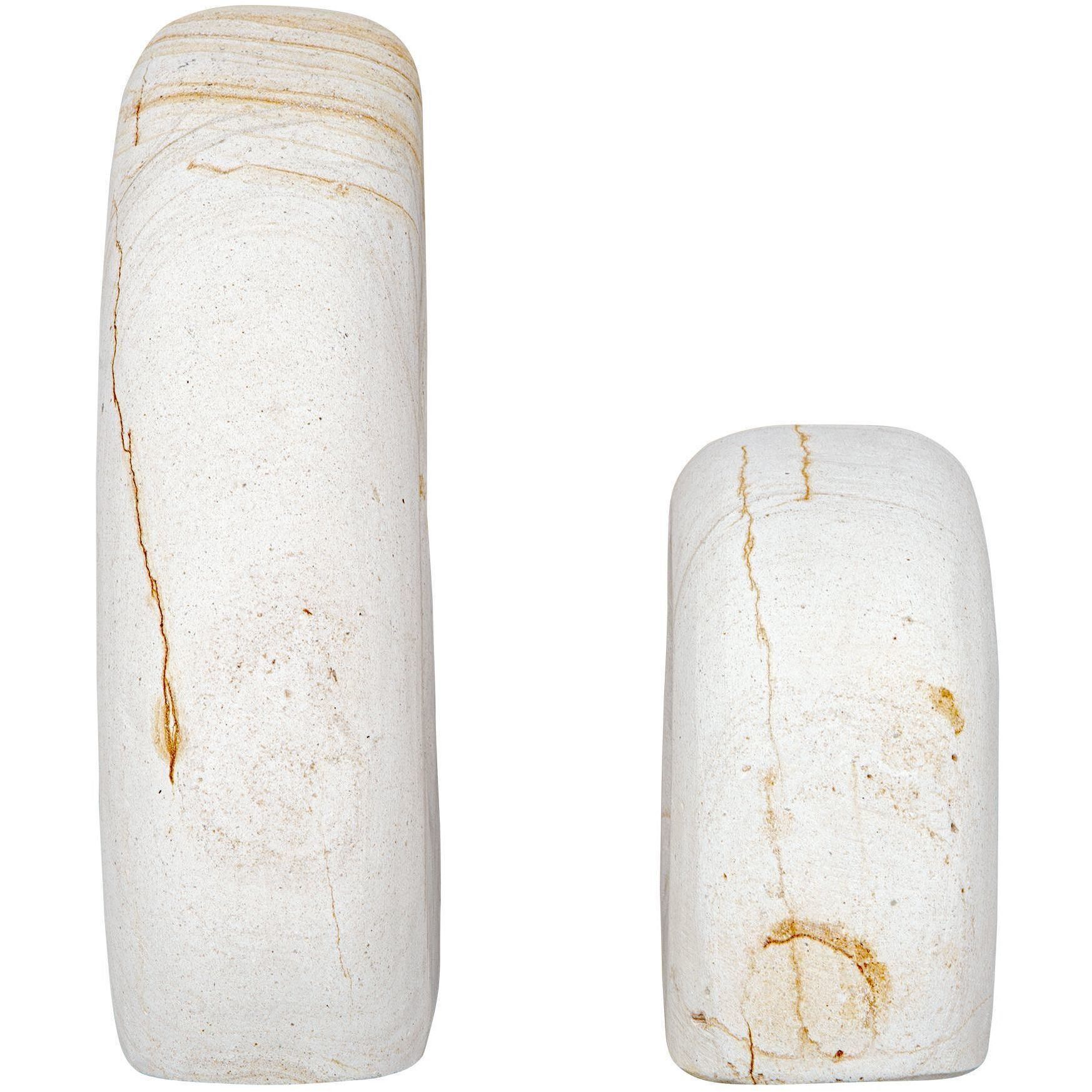 Stone Flow Palimanan Stone Outdoor Sculptures, Set of 2
