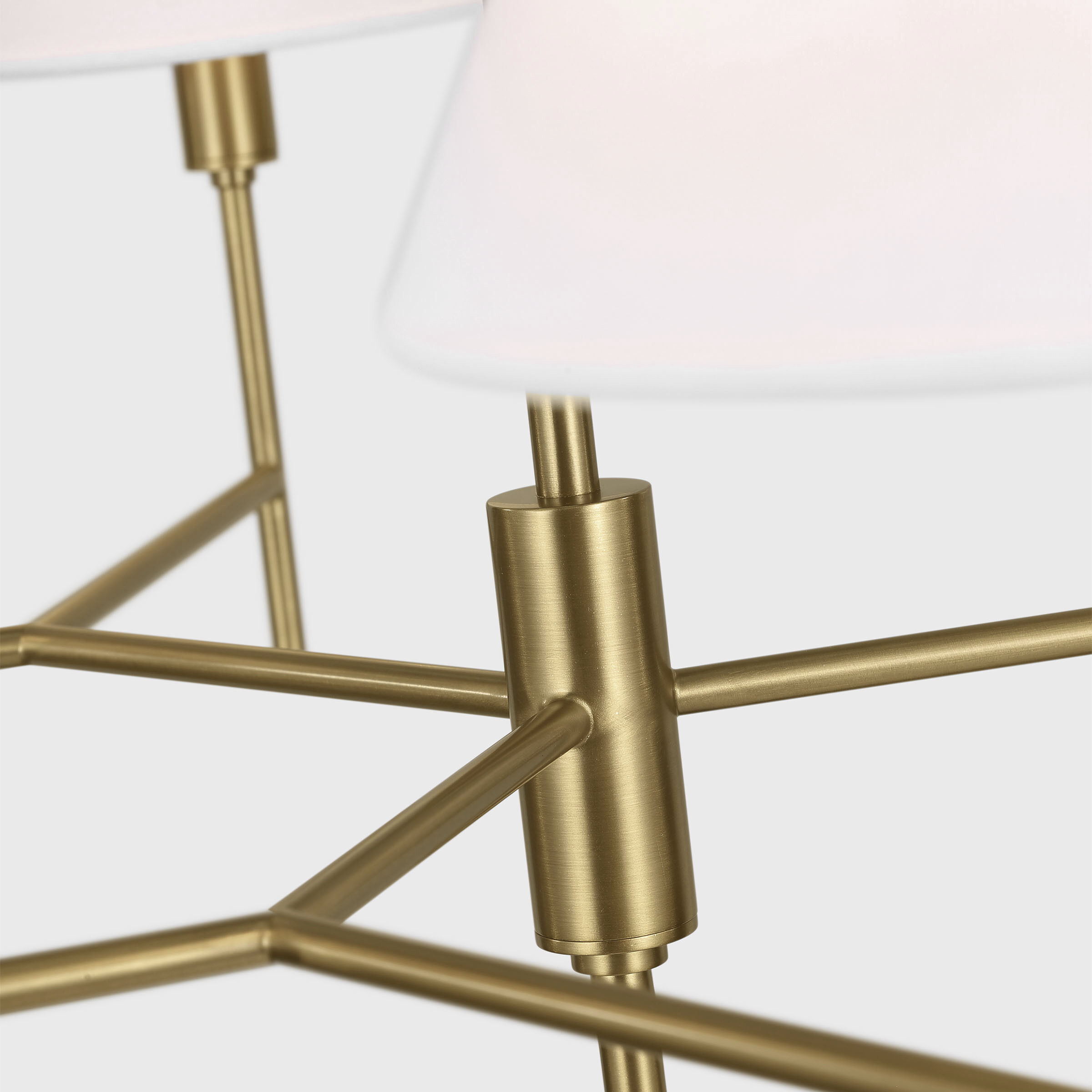 C&M by Chapman & Myers Ridgewood 6 Light 36 inch Burnished Brass Chandelier Ceiling Light