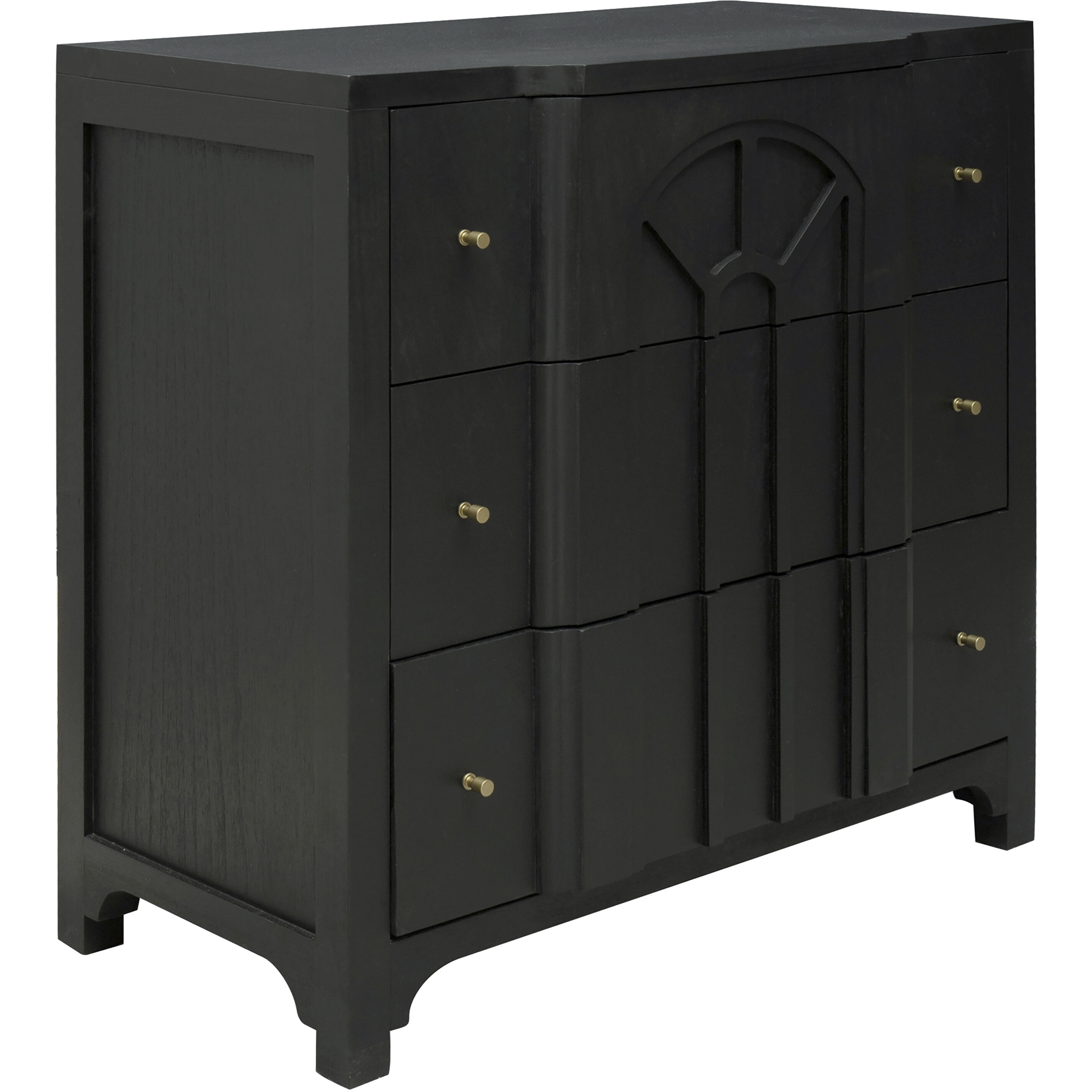 Conrad Kettle Black with Brass Chest