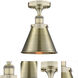 Appalachian 1 Light 8 inch Antique Brass Semi-Flush Mount Ceiling Light in 2 lb