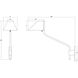 Pitch 20.25 inch 7.5 watt Brass Wall Lamp Wall Light