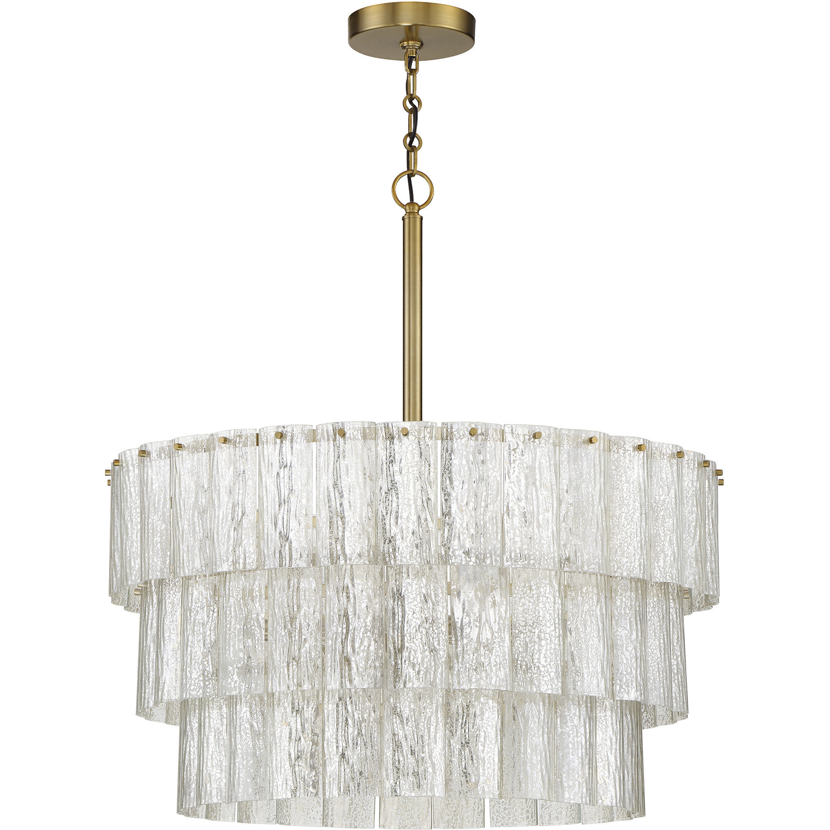 Museo 9 Light 24 inch Satin Brass Pendant Ceiling Light