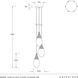 Giselle 3 Light 10 inch Antique Brass Multi-Port Chandelier Ceiling Light
