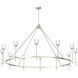 Salita 12 Light 70.25 inch Polished Nickel Chandelier Ceiling Light in Clear Crystal