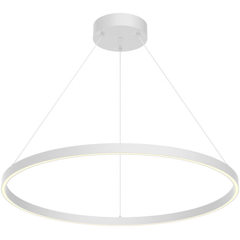 Cerchio LED 31.5 inch White Pendant Ceiling Light