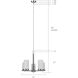 Britton 5 Light 21 inch Brushed Nickel Chain Chandelier Ceiling Light