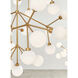 Sean Lavin Mara Grande LED 32.6 inch Aged Brass Chandelier Ceiling Light, Integrated LED