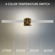 Ripple LED 4.75 inch Aged Brass Bath Vanity & Wall Light in 3000K, dweLED