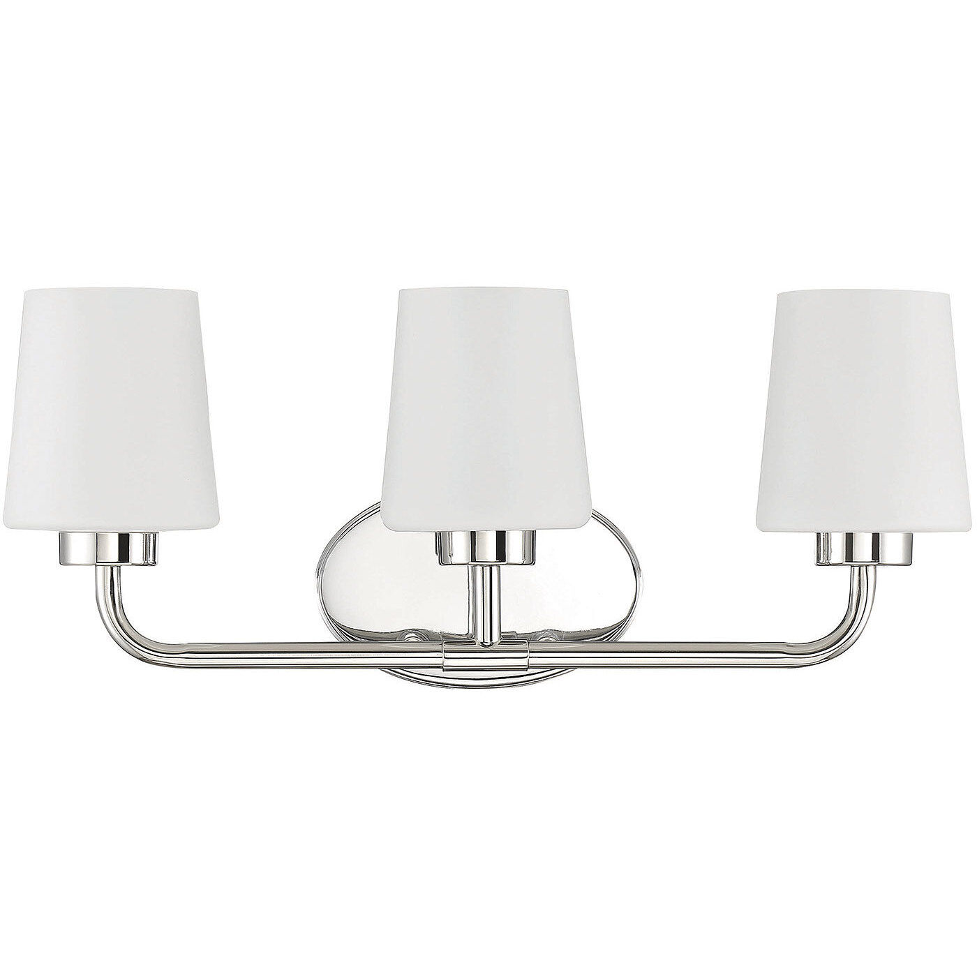 Capra 3 Light 22 inch Polished Nickel Bathroom Vanity Light Wall Light, Essentials