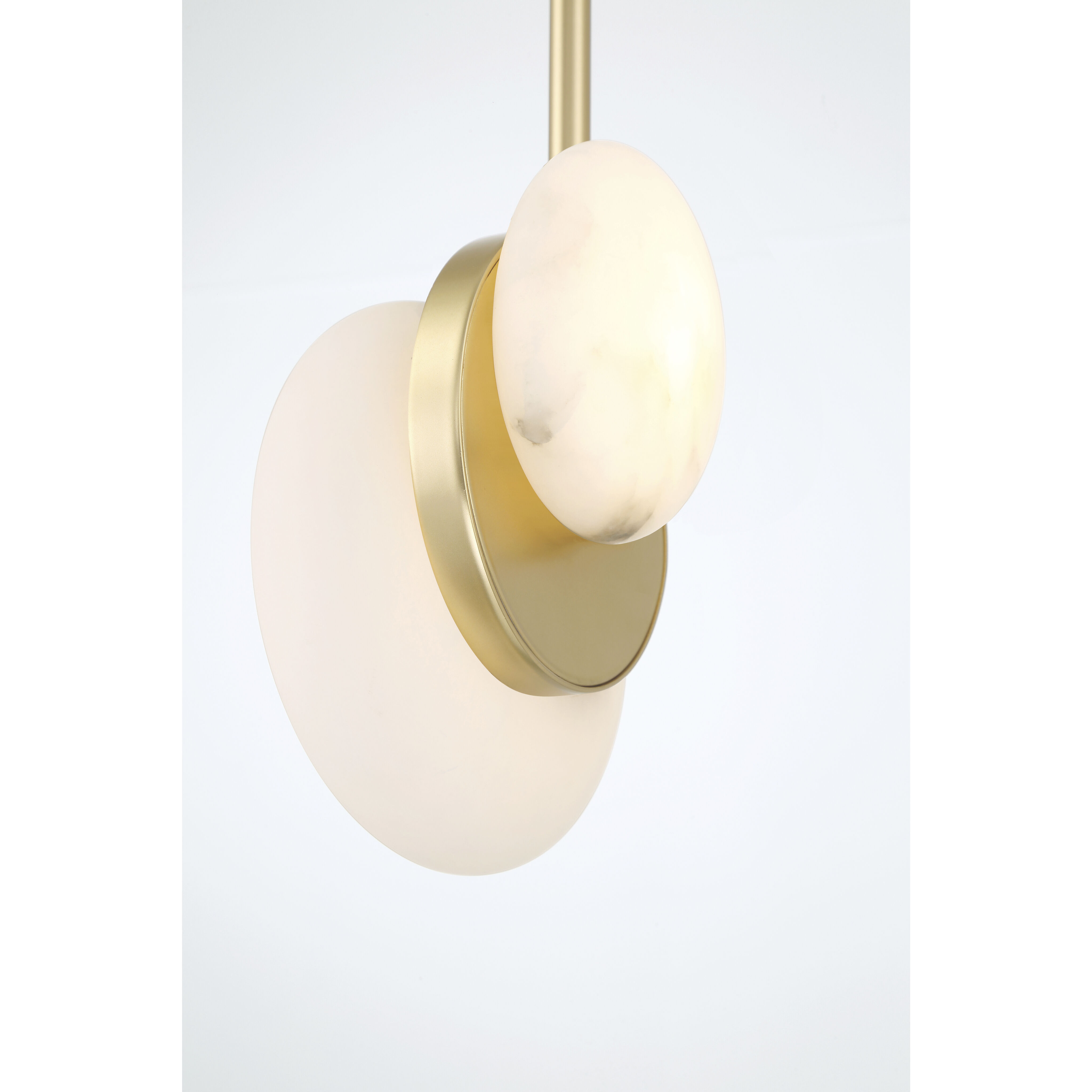 Zill LED 6.25 inch Lily Gold Pendant Ceiling Light