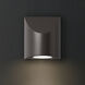 Shear LED 5 inch Textured Bronze Indoor-Outdoor Sconce, Inside-Out