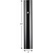 Outdoor Posts 84 inch Matte Black Outdoor Aluminum Post in Photocell, with Photocell