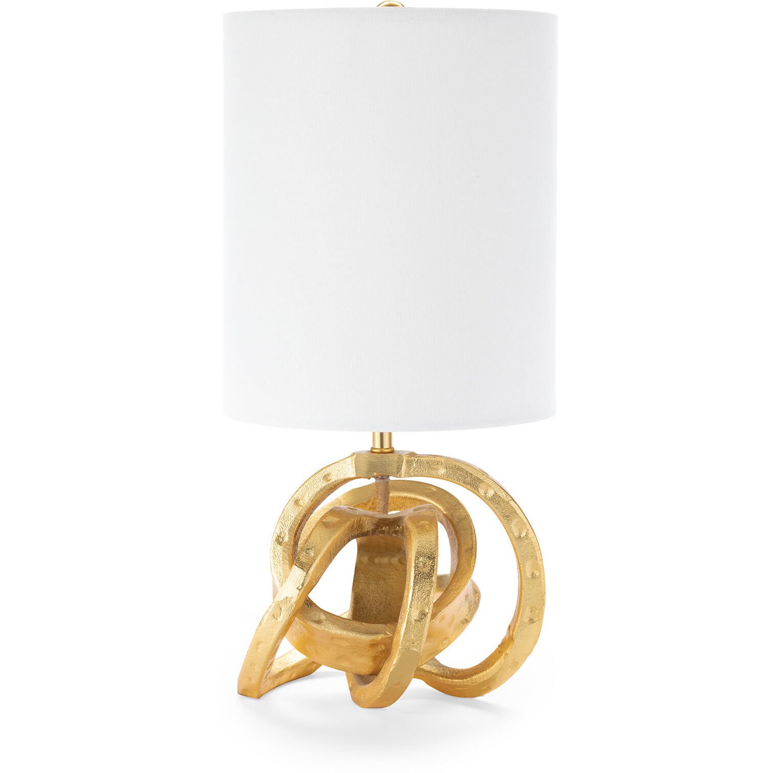 Knot 17.5 inch 100.00 watt Gold Mini Lamp Portable Light