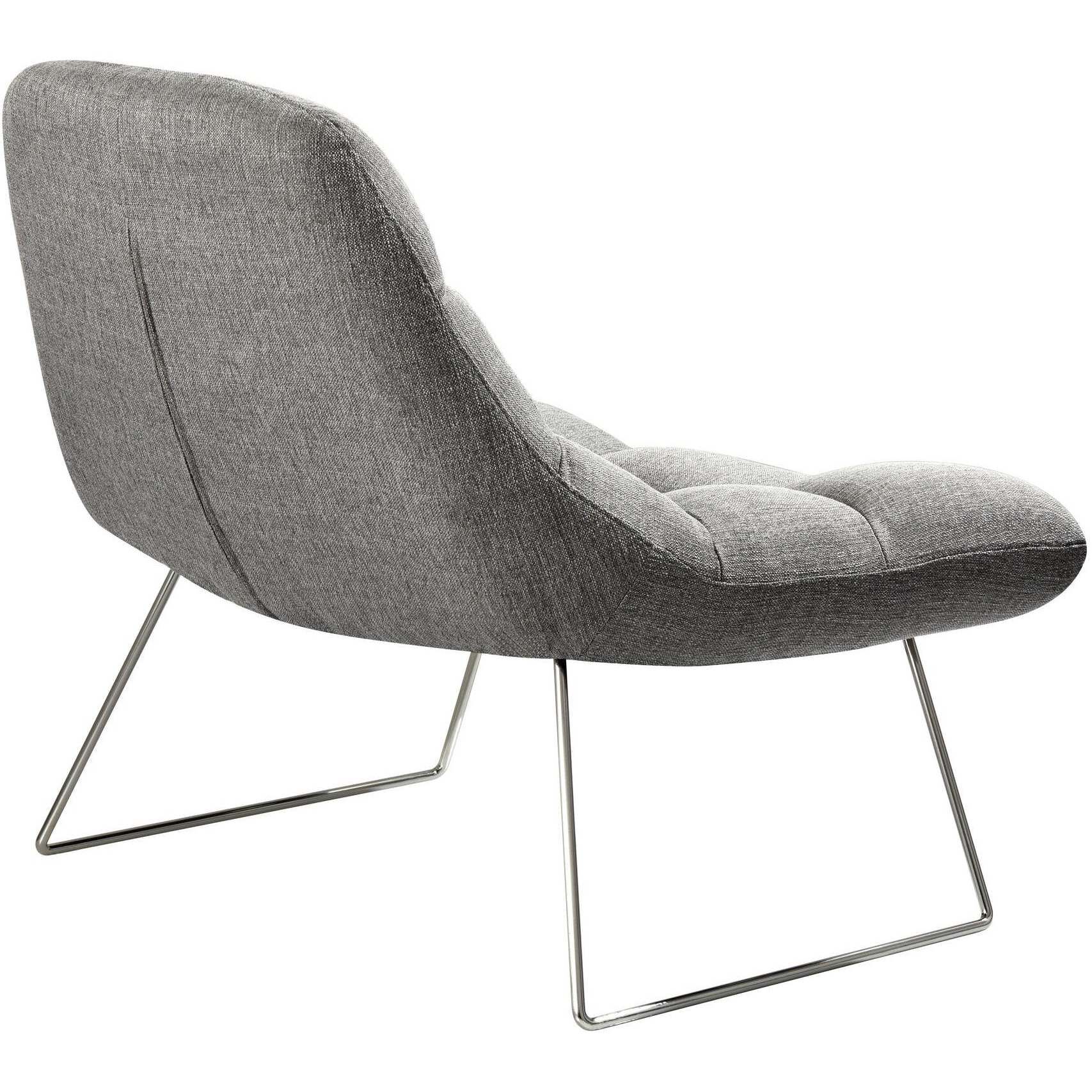 Bartlett Light Grey Soft Textured Fabric Chair