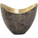 Hansen 11.75 X 9.75 inch Bowl in Black and Brass