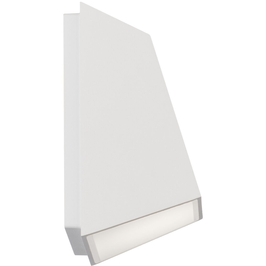 Atlantis LED 6 inch White Outdoor Wall Light in 3000K, dweLED