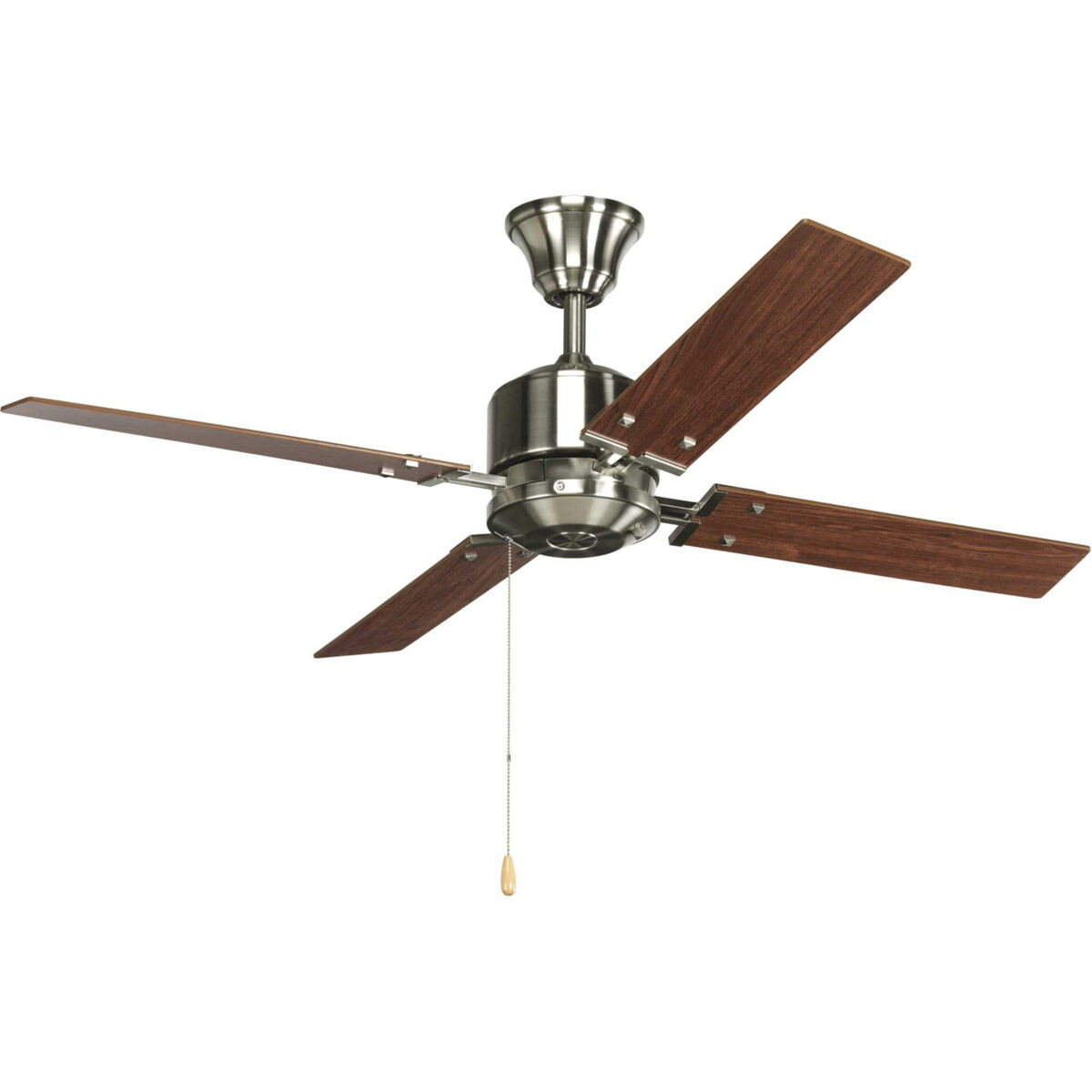 North Park 52 inch Brushed Nickel with Natural Cherry/Cherry Blades Ceiling Fan