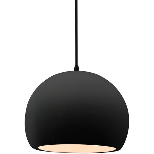 Radiance LED 7 inch Carbon Matte Black and Matte Black Pendant Ceiling Light