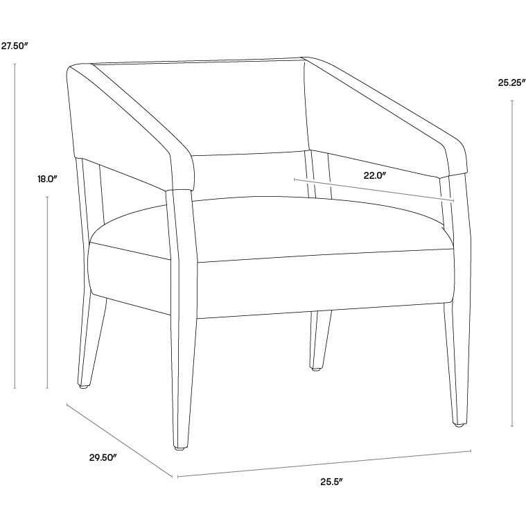 Carlyle Shalimar Tobacco Leather Lounge Chair