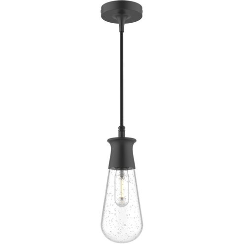 Alora Mood Marcel 1 Light 4.38 inch Textured Black Exterior Pendant