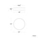 Salvo LED 15 inch White and Aged Brass Flush Mount Ceiling Light in 3000K, White/Aged Brass, dweLED