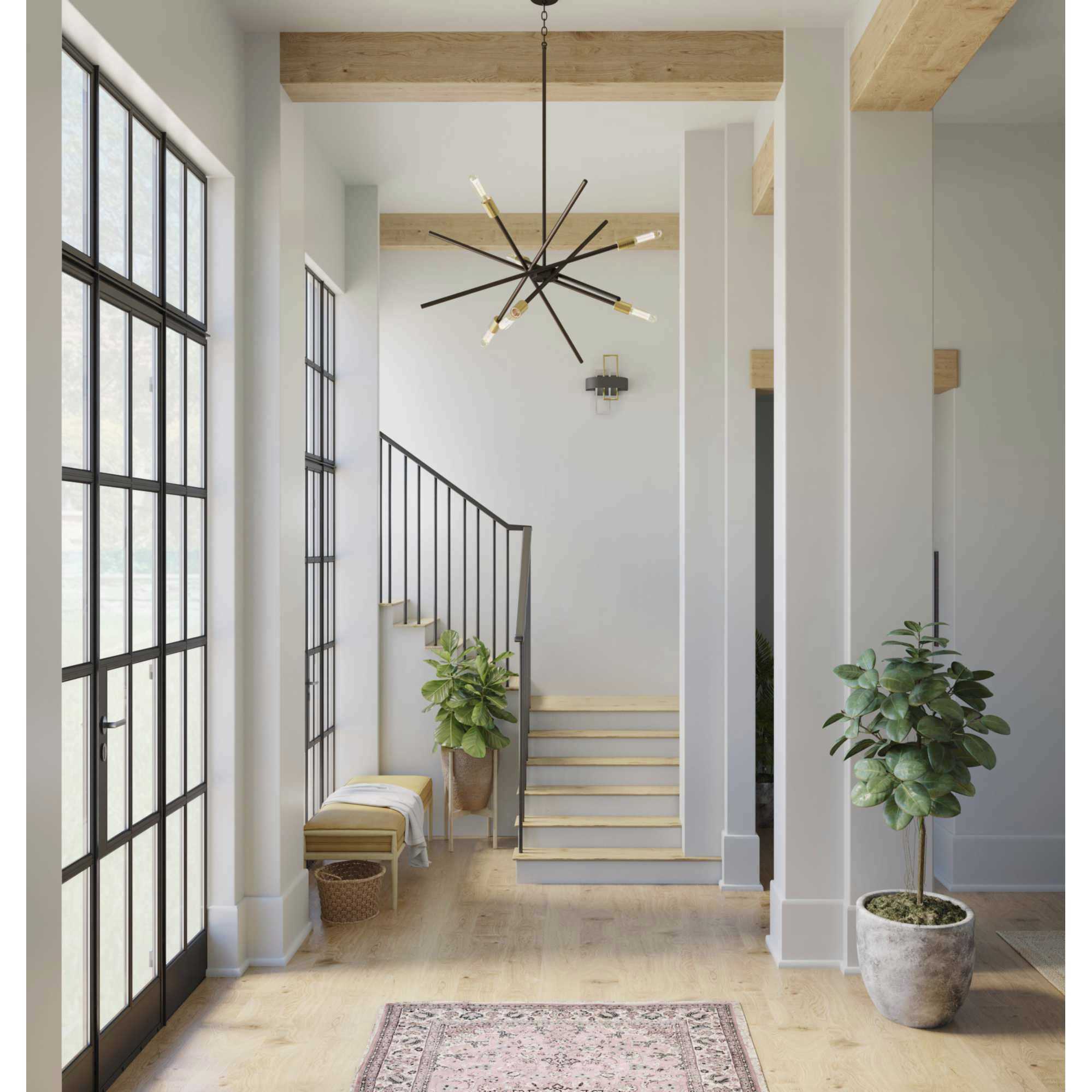 Astra 6 Light 23 inch Antique Bronze Chandelier Ceiling Light, Design Series