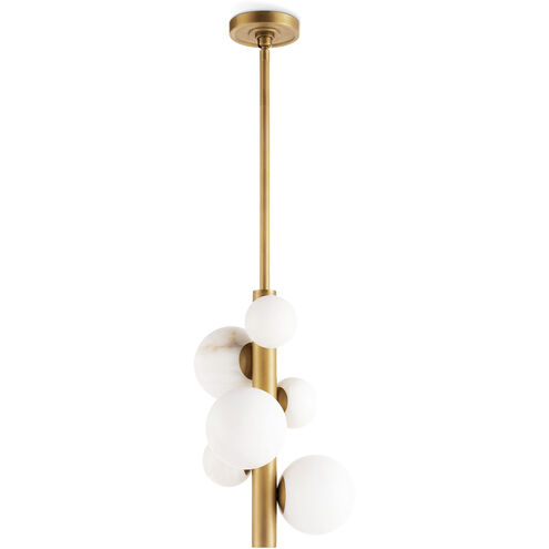 Styx LED 11 inch Natural Brass Pendant Ceiling Light, Vertical