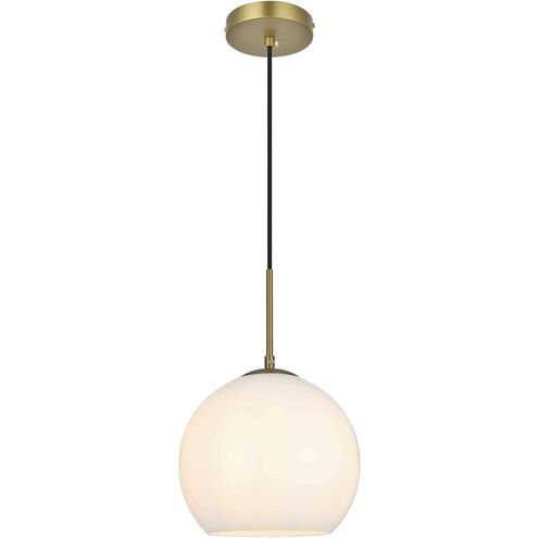 Baxter 1 Light 10 inch Satin Gold Pendant Ceiling Light