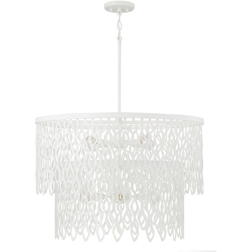 Pheobe 7 Light 27 inch Matte White Pendant Ceiling Light
