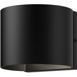 Rene 4.38 inch Black Exterior Wall Sconce