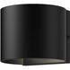 Rene 4.38 inch Black Exterior Wall Sconce 
