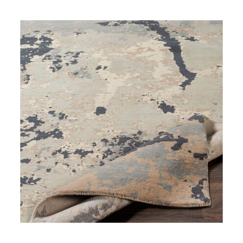Andromeda 90 X 63 inch Ivory/Pale Blue/Light Gray/Taupe/Medium Gray/Camel Rugs, Wool and Nylon
