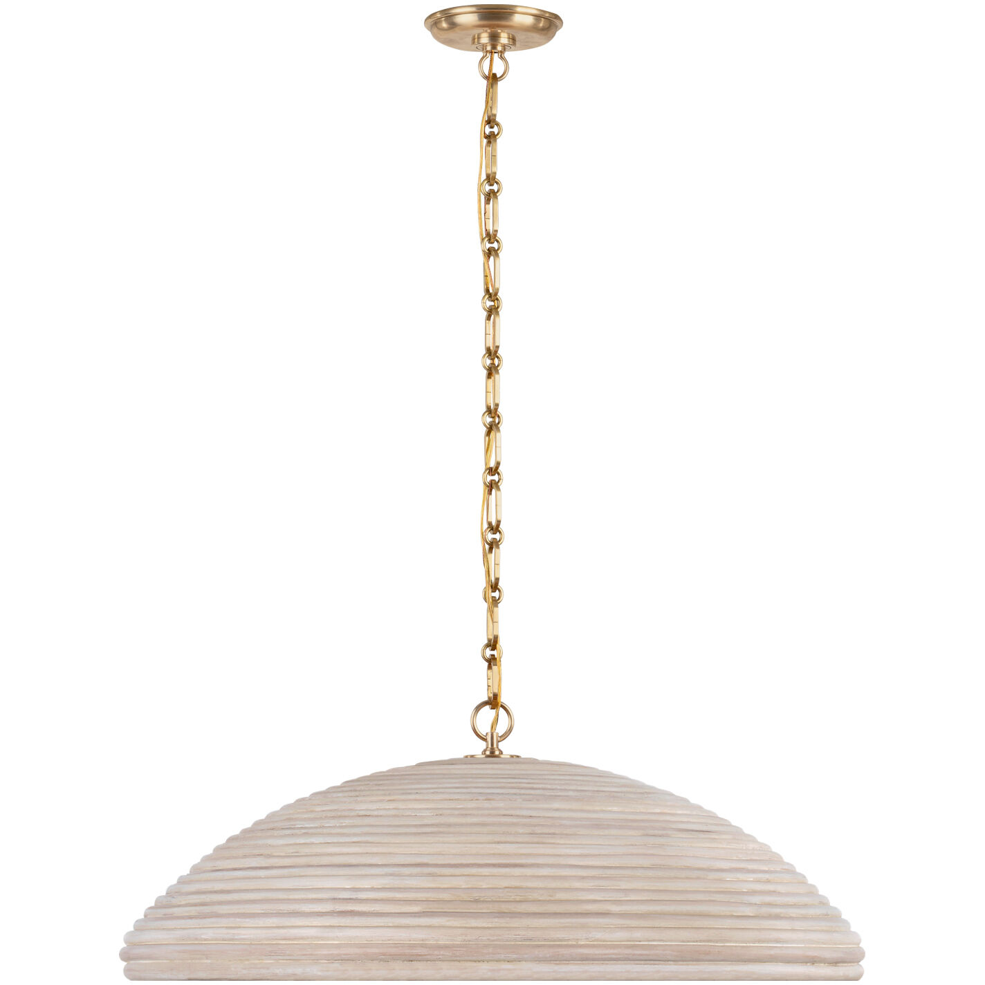 Suzanne Kasler Emerson LED 29.25 inch Hand-Rubbed Antique Brass Pendant Ceiling Light