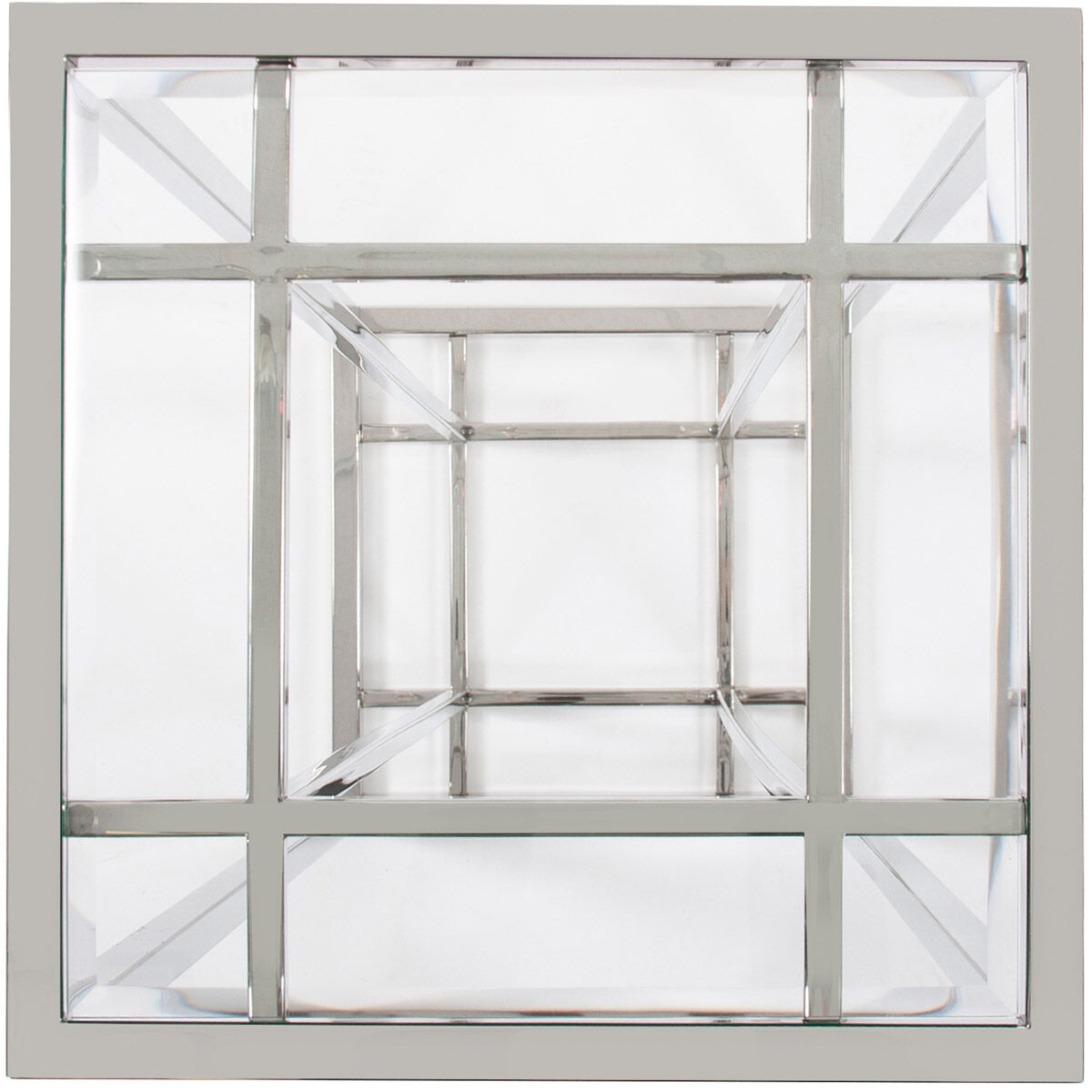 Echo 36 X 14 inch Polished Stainless Steel Pedestal Table