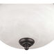 Harmony 2 Light 14 inch Painted Bronze Flush Mount Ceiling Light