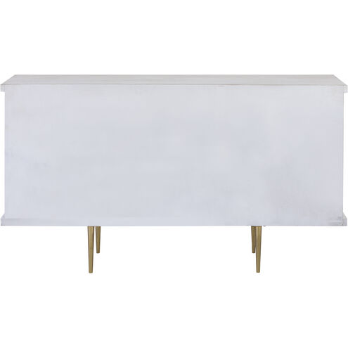 Brendle 62 X 18 inch Whitewash with Gold Credenza