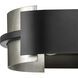 Lowery 4 Light 42 inch Matte Black and Antique Silver Leaf Linear Chandelier Ceiling Light, Design Series