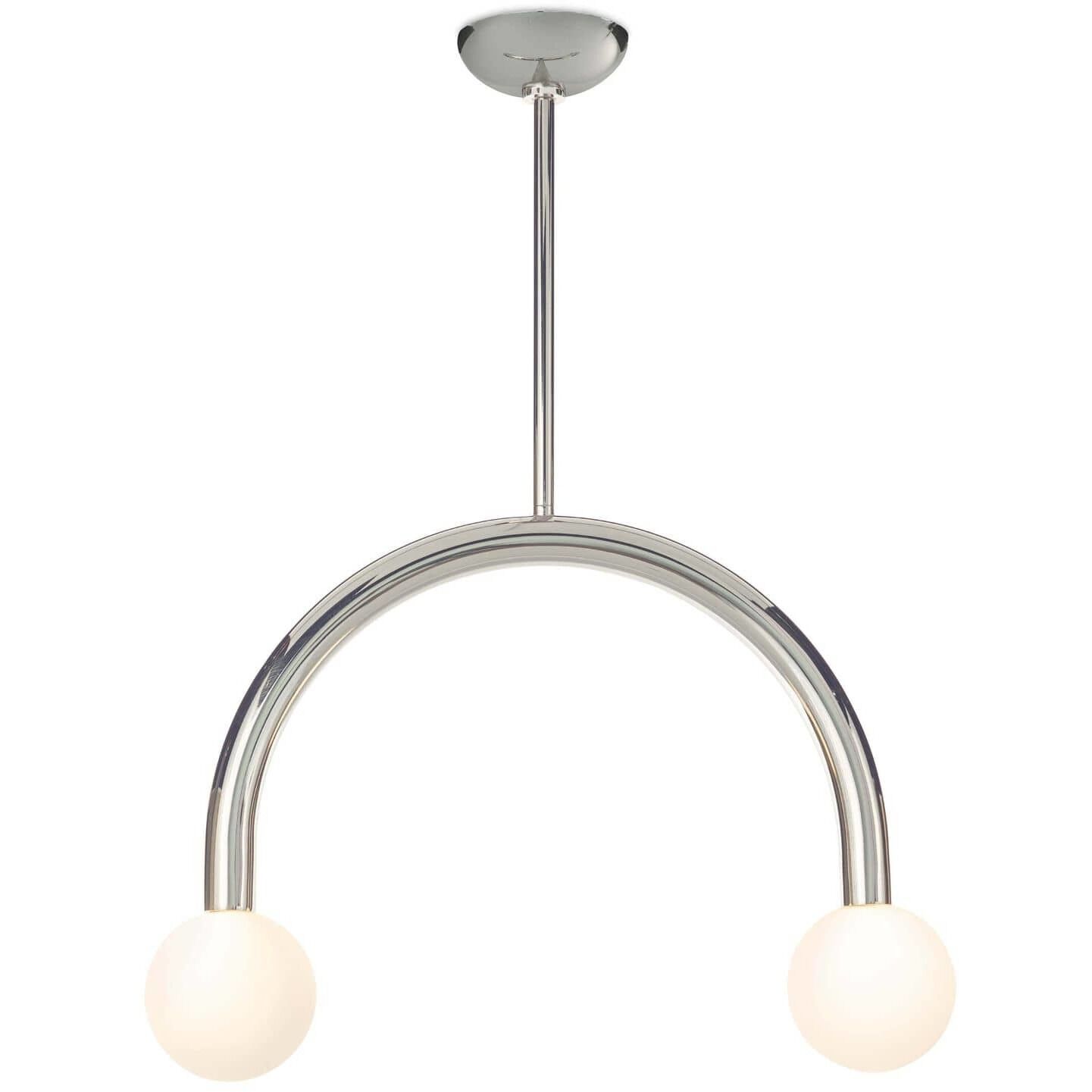 Happy LED 22.5 inch Polished Nickel Pendant Ceiling Light, Small