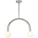 Happy LED 22.5 inch Polished Nickel Pendant Ceiling Light, Small