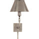 Swivel Head 1 Light 8 inch Antique Nickel Wall Lamp Wall Light