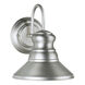 Signature 1 Light 10 inch Brushed Nickel Outdoor Wall Light