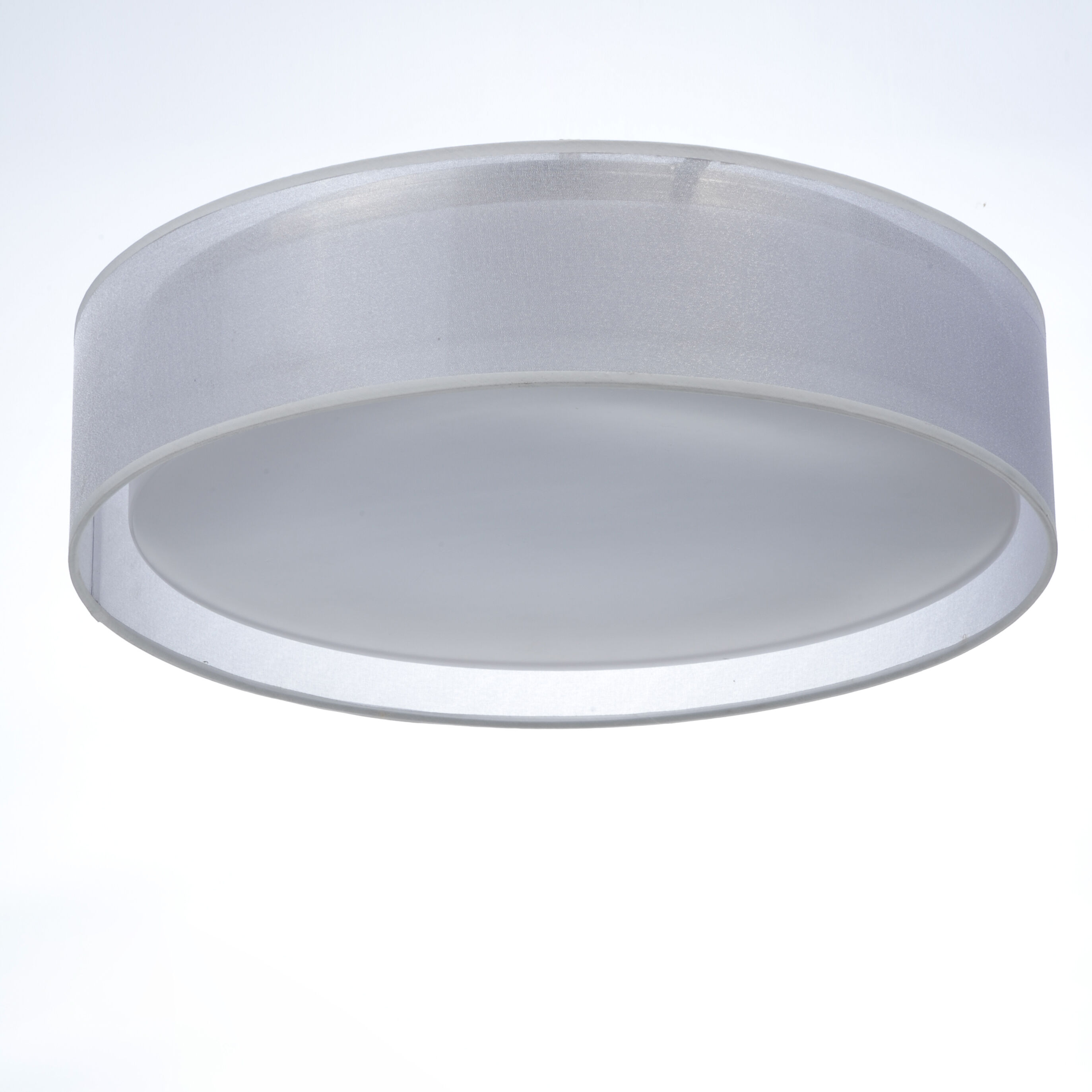 Prime LED 16 inch Flush Mount Ceiling Light in White Organza