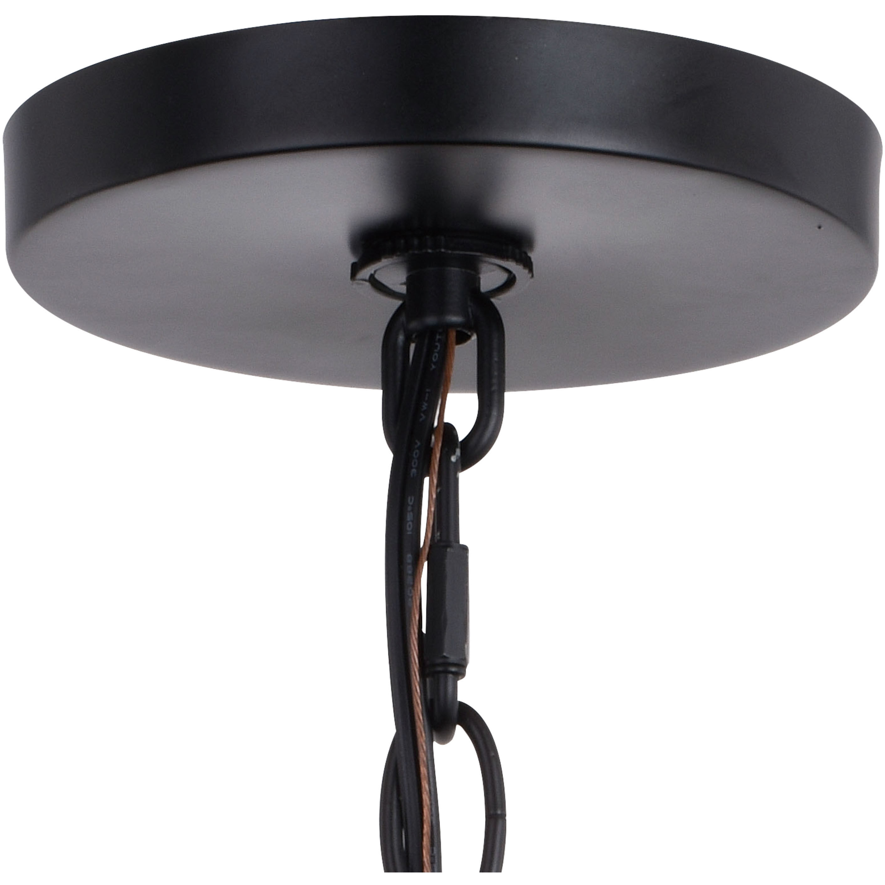 Grant LED 7 inch Black Mini Pendant Ceiling Light in Matte Black